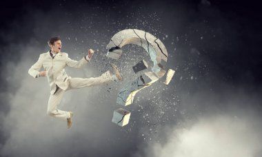 Artık şüphe ve sorular. Karışık teknik