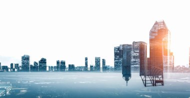 Modern cityscape arka plan