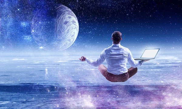 Finding inner balance — Stock Photo, Image