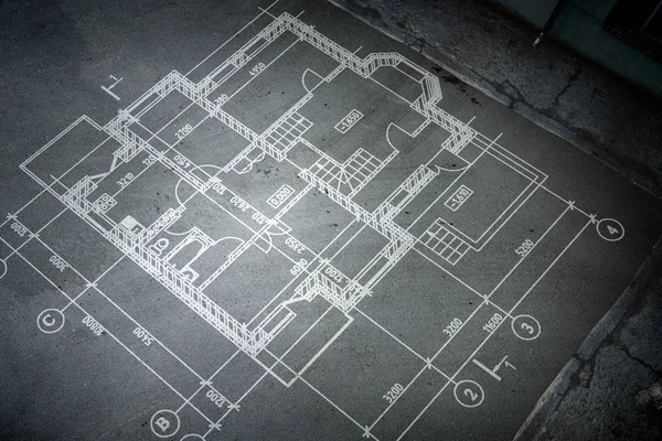 Architecture fond de plan. Techniques mixtes — Photo