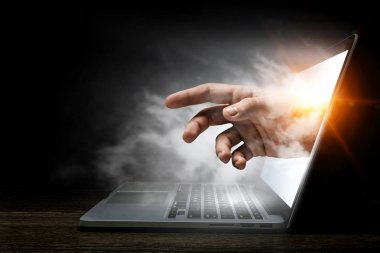 Internet güvenlik anlayışı. Karışık teknik