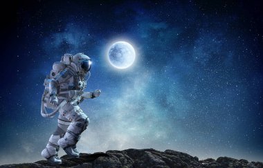 Spaceman ip üzerinde çalıştırın. Karışık teknik