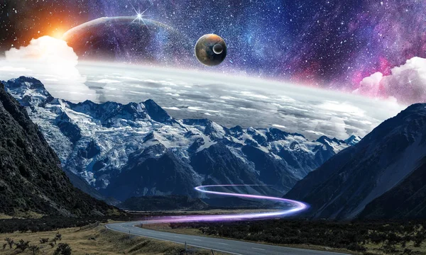 Space planets and nature — Stock Photo, Image