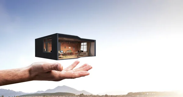 あなたの夢の家の設計.ミクスト メディア — ストック写真