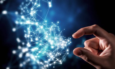 Bağlantı için yeni teknolojiler. 3D render