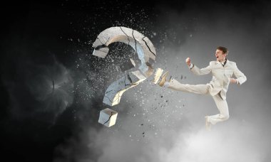 Artık şüphe ve sorular. Karışık teknik