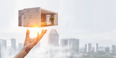 Senin düş ev tasarım. Karışık teknik