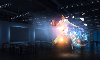 Onun büyük bir başarı. Karışık teknik