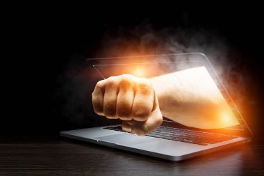 Internet güvenlik anlayışı. Karışık teknik