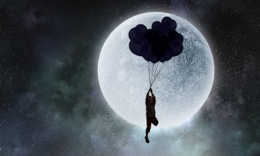 Rüya çocuk evlat. Karışık teknik