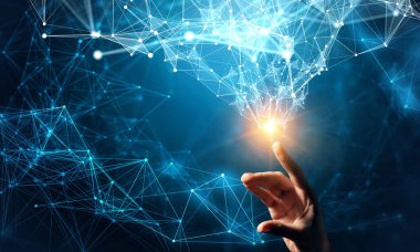 Bağlantı için yeni teknolojiler. 3D render