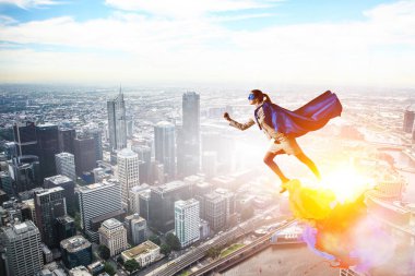 Gökyüzünde süper kadın