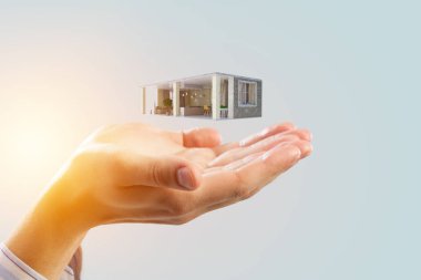 Senin düş ev tasarım. Karışık teknik