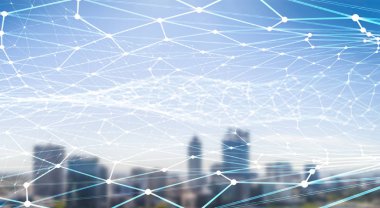 E-ticaret ve sosyal kavramı. 3D render