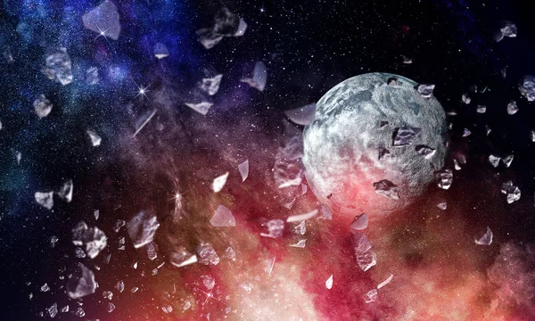 Planetas espaciais e nebulosas — Fotografia de Stock