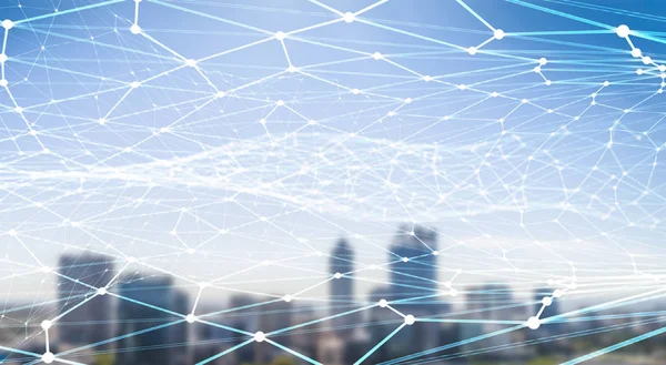 E-ticaret ve sosyal kavramı. 3D render