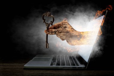 Internet güvenlik anlayışı. Karışık teknik