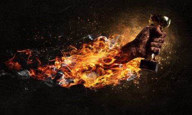 Kavram başarı sıkı çalışma ve zafer