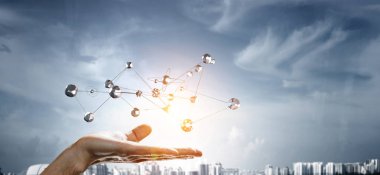 Yenilikçi bağlantı teknolojileri. 3D render