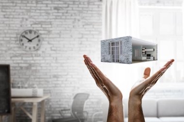 Senin düş ev tasarım. Karışık teknik