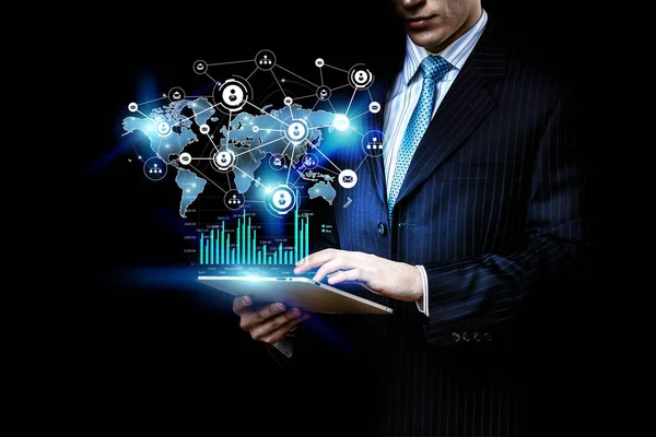 Media technologies for business. Mixed media — Stock Photo, Image