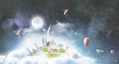 Kuş bakışı şehir