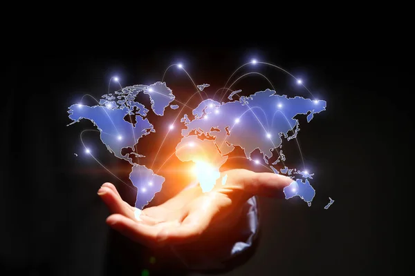 Wereldwijde communicatie en netwerken — Stockfoto