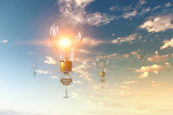 Globos de aire en el cielo —  Fotos de Stock