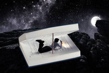 Başka bir gerçekliğe götüren kitap. Karışık teknik