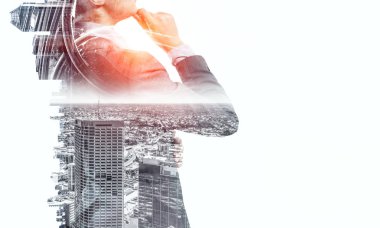 Dalgın işkadını. Karışık teknik