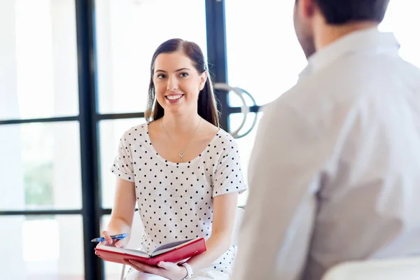 Business people at interview in office — Stock Photo, Image