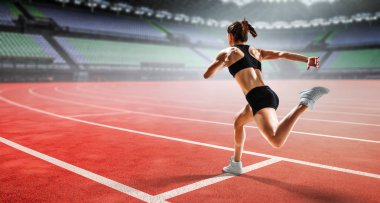 Sporcumuz çalışan yarış. Karışık teknik