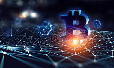 Cryptocurrency arka plan kavramı