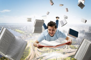 Kendi eğitim olarak okuma. Karışık teknik