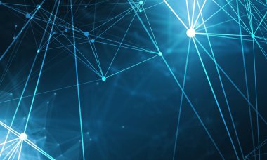 Bilgisayar bağlantı yapısı. 3D render