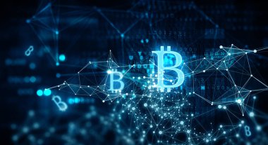 Cryptocurrency arka plan kavramı