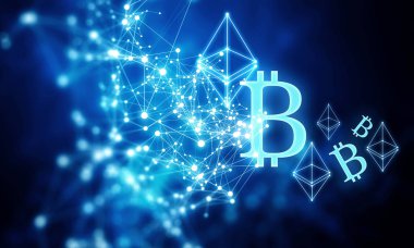 Cryptocurrency arka plan kavramı