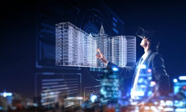 En son teknolojileri iş için. Karışık teknik