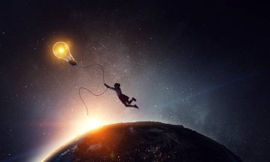 O parlak fikrim var. Karışık teknik