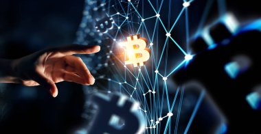Cryptocurrency arka plan kavramı