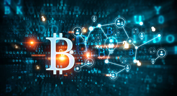 Концепция криптовалютного фона
