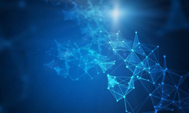 Bilgisayar bağlantı yapısı. 3D render