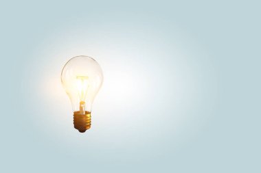 Cam Elektrikli ampul. Karışık teknik