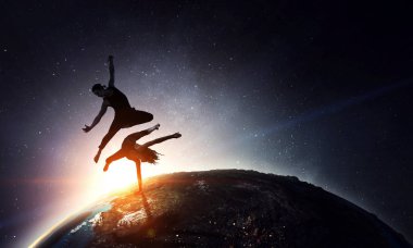 Beat için hareket. Karışık teknik