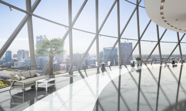 Yeni ofis kavramı. Karışık teknik