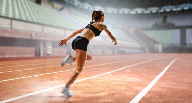 Sporcumuz çalışan yarış. Karışık teknik