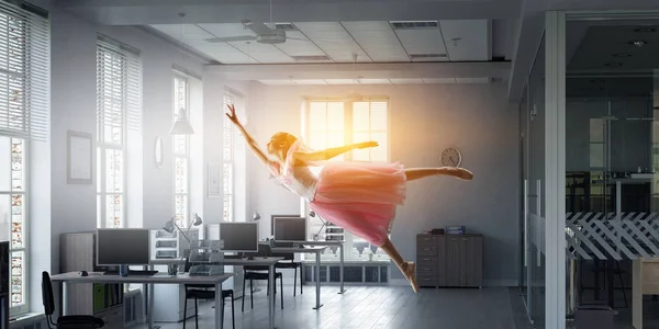 Dromen om ballerina. Mixed media — Stockfoto