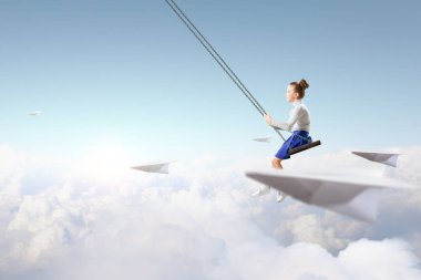 Mutlu dikkatsiz çocukluk. Karışık teknik