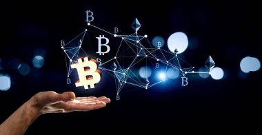 Cryptocurrency arka plan kavramı