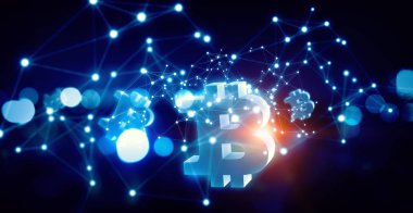 Cryptocurrency arka plan kavramı